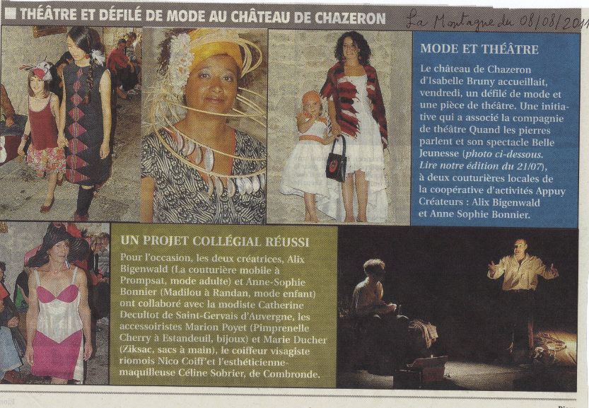Dfil de mode chateau de Chazeron